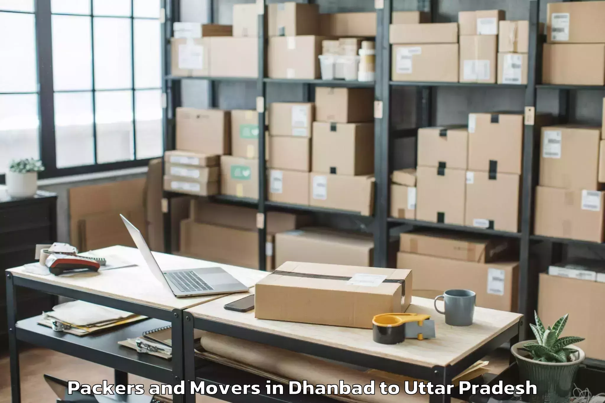 Trusted Dhanbad to Sarai Mir Packers And Movers